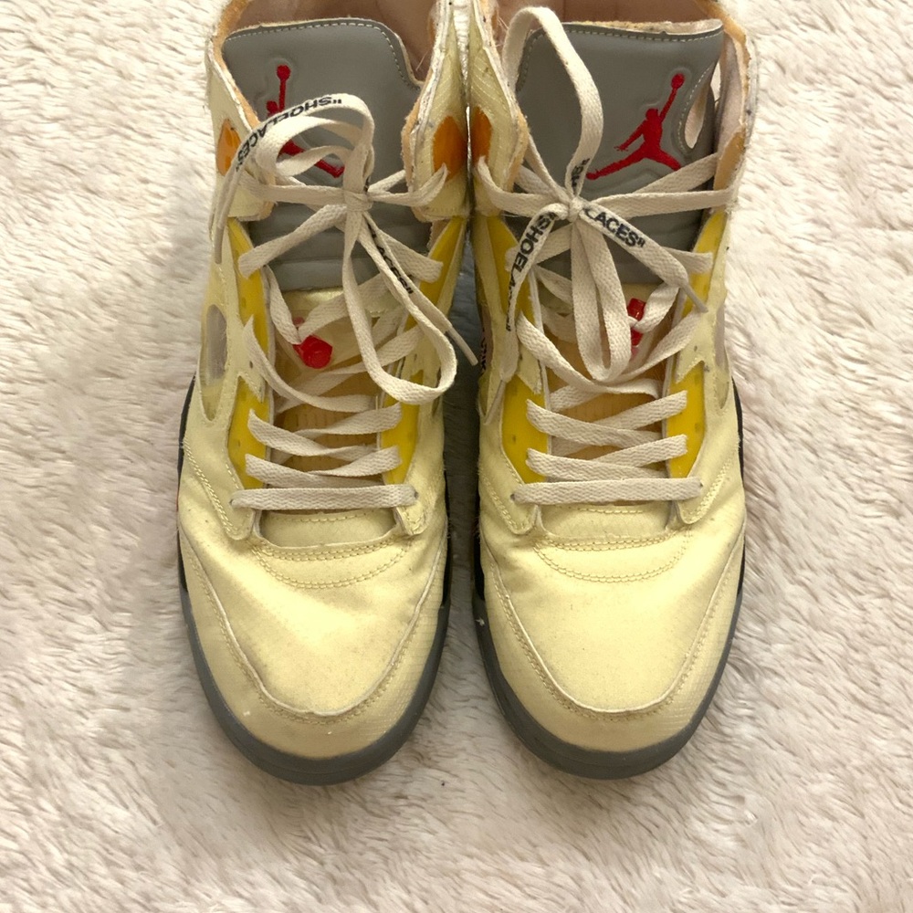 Jordan x Off-White Air Jordan 5 Retro SP "Sail" sneakers - Picture 7 of 12